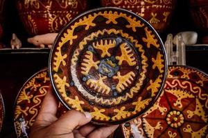 Handmade pottery is a precious cultural feature in the Folk Houses on Hathpace in Kashgar photo