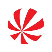 plastic ball with red and white stripes png