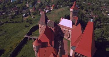 Gothic Corvin Castle in Transylvania, Romania video