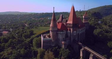 Gothic Corvin Castle in Transylvania, Romania video