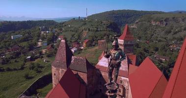 gótico corvin castillo en transilvania, Rumania video