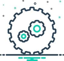 mix icon for automated vector