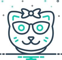 mix icon for kitty vector