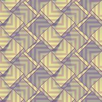Light geometric seamless pattern in pastels colors. Volume cubes with lilac strips. Vector template for print design, wallpapers, textile, fabric, wrapping paper, backgrounds. Abstract illustration.