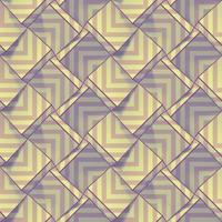 Light geometric seamless pattern in pastels colors. Volume cubes with lilac strips. Vector template for print design, wallpapers, textile, fabric, wrapping paper, backgrounds. Abstract illustration.