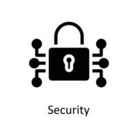 Security Vector   Solid Icons. Simple stock illustration stock