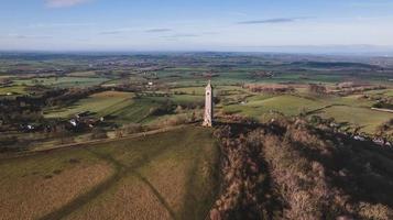 Aerial view of English monument photo