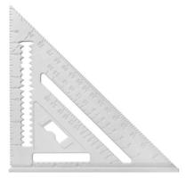 Carpenter speed square isolated on a white background photo