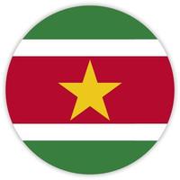 Simple round flag . Vector illustration