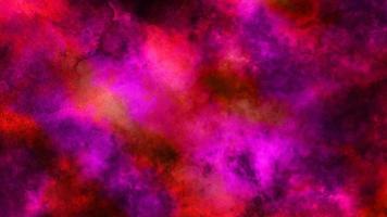 Beautiful red purple space nebula. Paper textured aquarelle canvas for modern creative design. Bright grunge magenta neon watercolor background. Abstract galaxy cosmic vivid pink background. photo