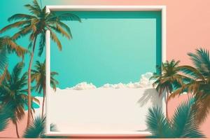 Postcard Mockup A Place for Your Tropical Dreams photo