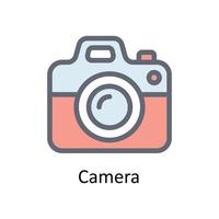 Camera Vector Fill outline Icons. Simple stock illustration stock