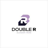 rr logo o doble r logo vector diseño