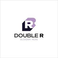 rr logo o doble r logo vector diseño