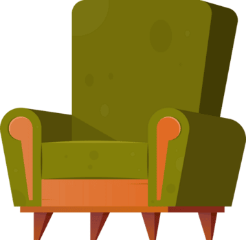 dibujos animados Sillón acortar Arte png