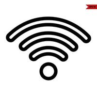 network line icon vector