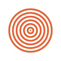 Target, circles, concentric circles, impact effect isolated vector illustration.