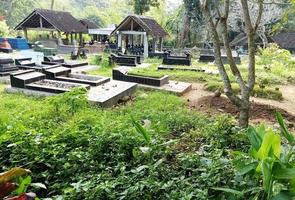 graves in the land of Java, Indonesia photo