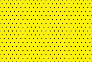 Black and yellow polka dot pattern for textile print. Vector background.