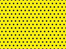 Black and yellow polka dot pattern vector background
