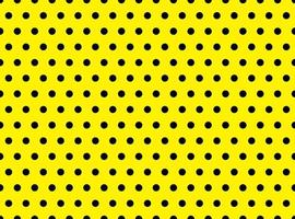 Black and yellow polka dot pattern vector background