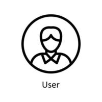 User Vector  outline Icons. Simple stock illustration stock