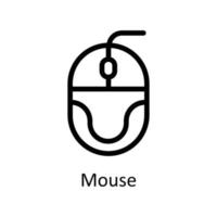 Mouse Vector  outline Icons. Simple stock illustration stock