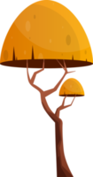 coloré dessin animé arbre agrafe art png