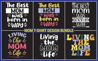 Mother's typography tshirt design Bundle vector