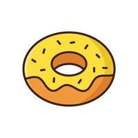 rosquilla icono vector diseño modelo sencillo y moderno