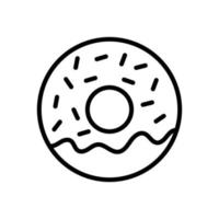 rosquilla icono vector diseño modelo sencillo y moderno