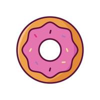 rosquilla icono vector diseño modelo sencillo y moderno