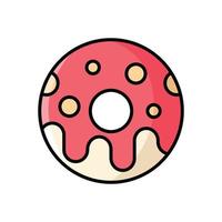 rosquilla icono vector diseño modelo sencillo y moderno