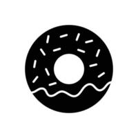 rosquilla icono vector diseño modelo sencillo y moderno