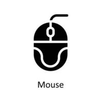 Mouse Vector  Solid Icons. Simple stock illustration stock