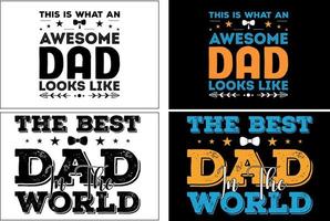 Dad  typography t shirt  bundle or fathers day  t shirt  bundle vector