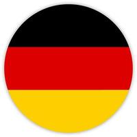 Simple round flag . Vector illustration