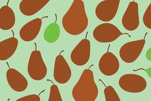 Seamless Pear Pattern - Beautiful Fruit Design for Kitchen and Food Backgrounds vector