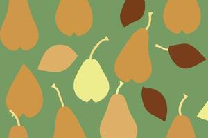 Seamless Pear Pattern - Beautiful Fruit Design for Kitchen and Food Backgrounds vector