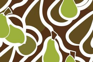 Seamless Pear Pattern - Beautiful Fruit Design for Kitchen and Food Backgrounds vector