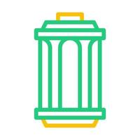 linterna icono duocolor verde amarillo estilo Ramadán ilustración vector elemento y símbolo Perfecto.