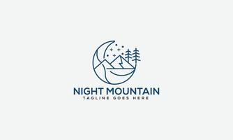 Mountain Logo Design Template Vector Graphic Branding Element.