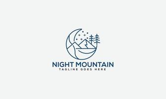 Mountain Logo Design Template Vector Graphic Branding Element.