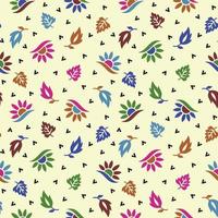 Small motifs pattern all over design. Print block for fabric, apparel textile, wrapping paper vector