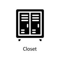 Closet Vector  Solid Icons. Simple stock illustration stock