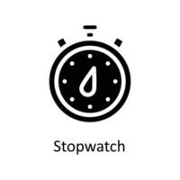 Stopwatch Vector  Solid Icons. Simple stock illustration stock