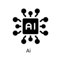 Ai Vector   Solid Icons. Simple stock illustration stock