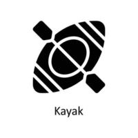 Kayak Vector  Solid Icons. Simple stock illustration stock