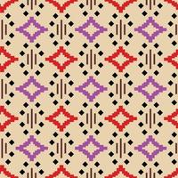 Textile texture Abstract striped distressed background. Seamless pattern vector