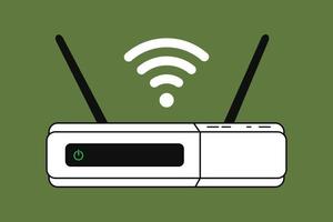 Vector wireless router icon